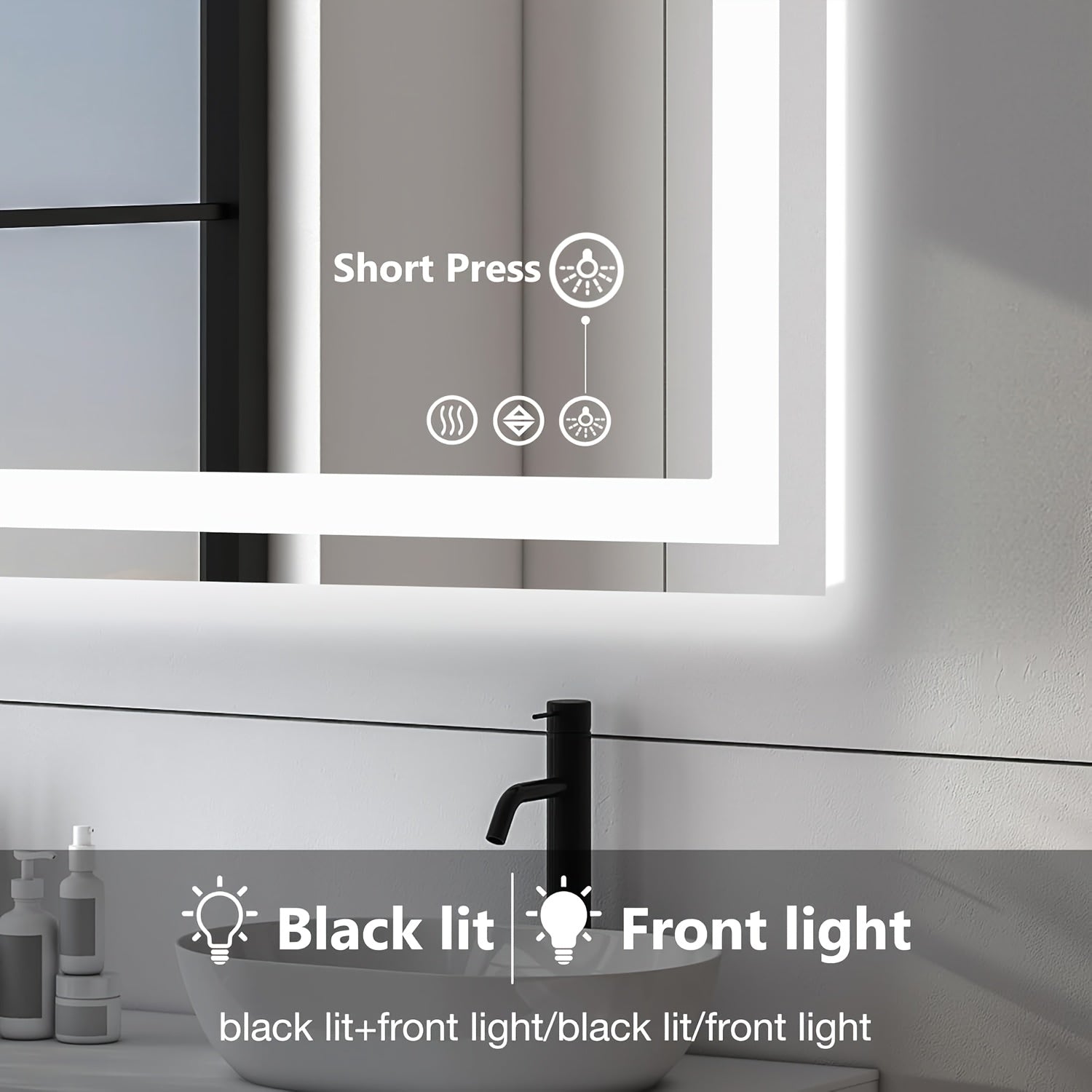 Anti-Fog Bathroom Mirror 360 Degree Rotating Wall-Mounted Stepless Dimming And Smart Memory Bathroom Special Mirror