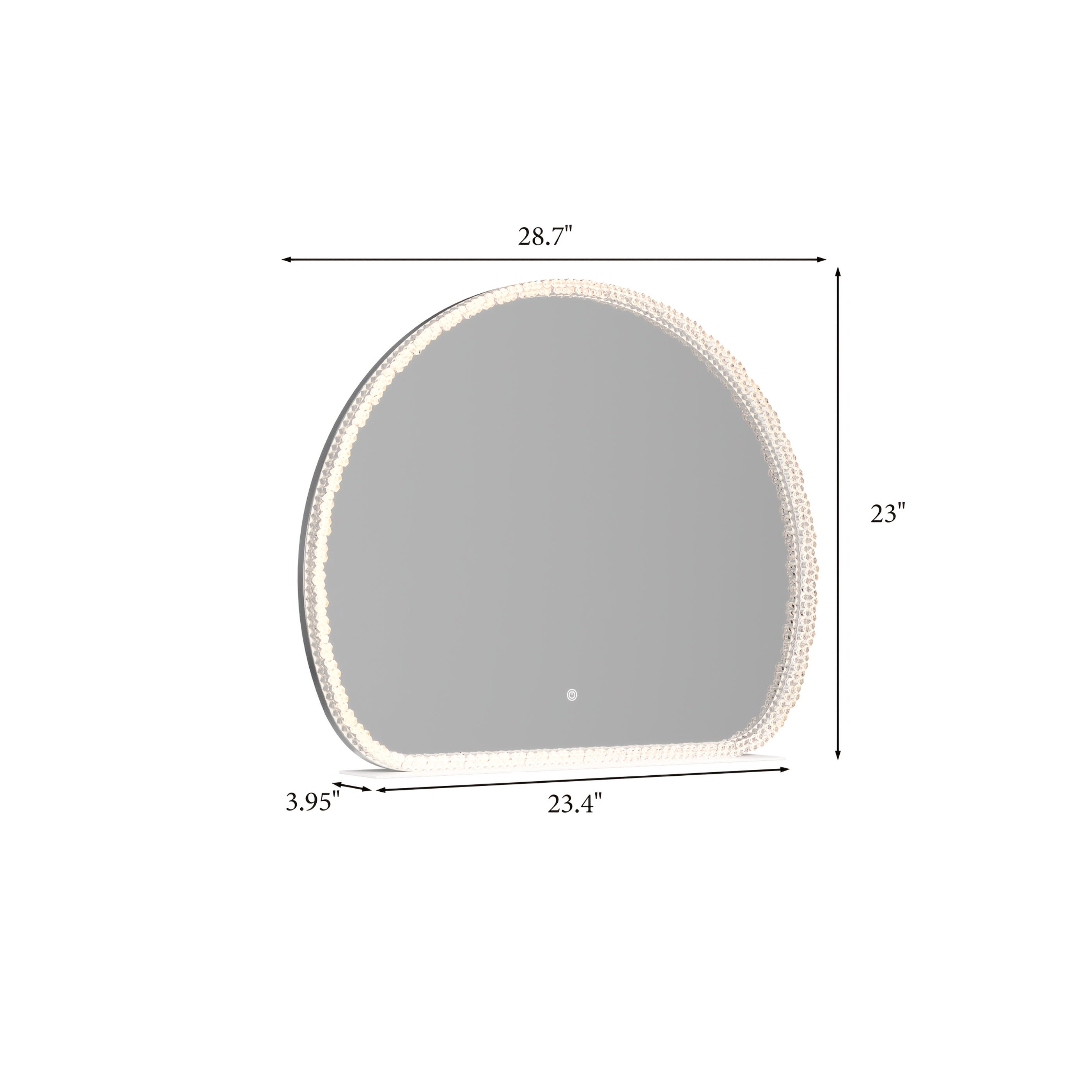 Illuminated Makeup Mirror Featuring Three Light Settings And Adjustable Brightness, Durable Acrylic Design with a Stable Base, Ideal for Use in Bedrooms And Bathrooms