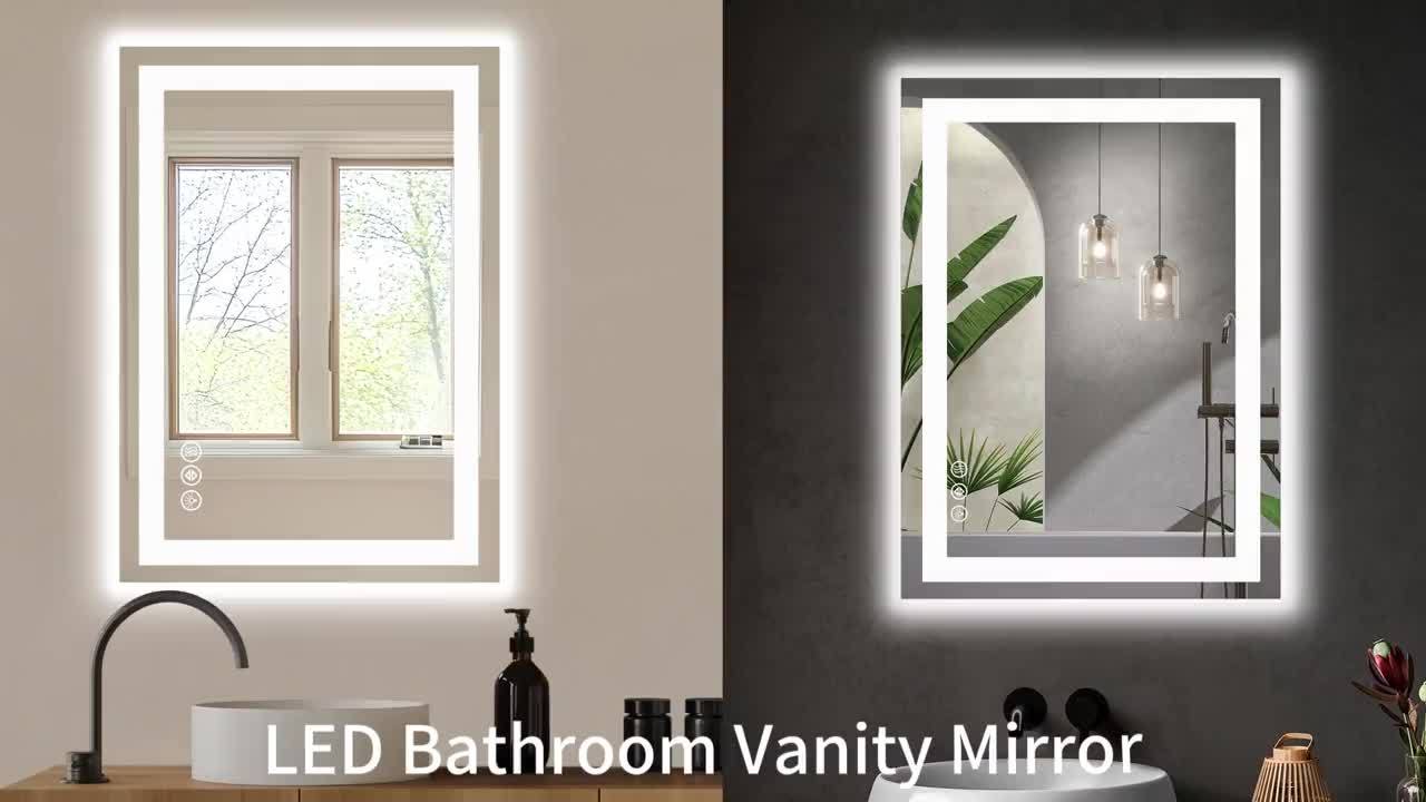Anti-Fog Bathroom Mirror 360 Degree Rotating Wall-Mounted Stepless Dimming And Smart Memory Bathroom Special Mirror
